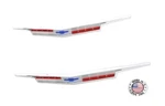 Trim Parts Hood & Trunk Emblem Set With Bezels For 1963 Bel Air Biscayne Impala. Fixed Price $248.98.