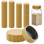Pcs Bamboo Lids For Oz And 6 Square Spice Jars Reusable Can 48. Fixed Price $47.45.