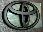 Toyota Logo Emblem Badge Matt Black 130MM For Rear Yaris 05-12 Camry 07. Fixed Price $24.99.
