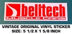 Belltech Muscle Cars Vintage Original Vinyl Decal Sticker. Fixed Price $5.77.