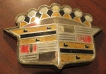 1952 Cadillac Hood Emblem Crest Badge Bezel 1458439. Fixed Price $151.99.