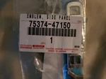 2016 2022 Genuine Toyota Emblem Side Panel 75374-47150 Oem. Fixed Price $20.00.