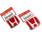 Honda Civic 96-00 Ek Type Front And Rear Emblem Badge Red Oem 92-95 Accord. Fixed Price $36.99.