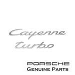 Genuine Porsche "cayenne Turbo" (aluminum Satin) Rear Emblem 955559038014W9. Fixed Price $139.00.