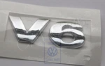 Genuine Chrome V6 Inscription Vw Eos Passat Syncro Touareg 1F7 3B0853675C739. Fixed Price $21.22.