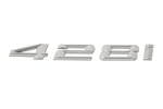 Bmw Emblem "428I" For Trunk Lid 2014-2016 51147356335--GEN. Fixed Price $46.08.