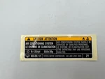 Genuine Toyota Ac Label Part #88723-11010 Oem Air Conditioning Decal. Fixed Price $14.75.