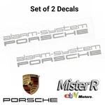 Porsche Alarm System Decal/label Set Window Security Stickers #91170125000. Fixed Price $45.00.