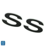 1998-2002 Chevrolet Camaro Fender Rear Body Ss Emblem Black Silver Gm 12369966. Fixed Price $24.99.
