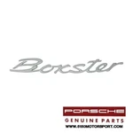 Genuine Porsche "boxster" Emblem Titanium Finish For Trunk Lid 98755923701. Fixed Price $79.00.