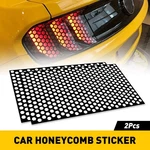 Honeycomb Sticker Tail-lamp Black Car Rear Light Cover Decal Accessories 2X. Fixed Price $11.39.