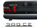Nameplate Chrome Type 300 For Mercedes C124. Fixed Price $104.81.