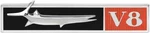 1968 Barracuda V8 Fender Emblem With Fish; Rh. Fixed Price $59.39.