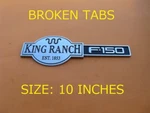 Ford F-150 King Ranch (1) Emblem Logo Badge Symbol 2L34-78402A16-AA Used A42009. Fixed Price $40.00.