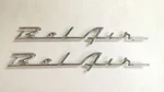 1955 1956 Chevy Quarter Panel Emblem Script Pair Chrome Danchuk. Fixed Price $74.95.