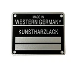 Resin Paint Metal Sign Sticker Adhesive Shield For Porsche 901 912 930 911. Fixed Price $120.53.