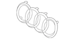 Genuine Audi Emblem Assembly 8Y0-853-600-D-T94. Fixed Price $96.70.