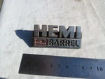 Old Hemi 2 Barrel Badge Chrysler Valiant Pacer Regal 770 Ranger Charger Vg Vh. Fixed Price $35.75.