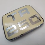 0EM 1967 70 Triumph TR250 Cream Enamel & Chrome Bonnet Badge 622278. Fixed Price $85.99.