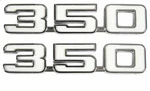 1969 Camaro 350 Front Fender Emblems, Gm Licensed Reproduction. Fixed Price $32.95.