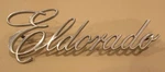 1971-76 Cadillac Eldorado Trunk 5-1/2" Script Emblem 1498995. Fixed Price $36.99.