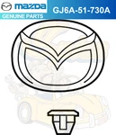 2003-2008 MAZDA6 Rear Emblem Logo Ornament GJ6A-51-730A. Fixed Price $34.95.