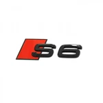 Audi S6 Logo Lettering Black Emblem Sticker Rear Tailgate. Fixed Price $104.00.