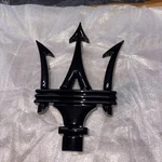 Maserati Ghibli Quattroporte Front Emblem Grille Badge Black #D082. Fixed Price $35.00.