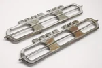 Original 1964-66 Ford F-750 Truck Hood Side Emblems Badges Pair C4TB-16720-E. Fixed Price $125.00.