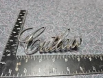 Oem Oldsmobile Cutlass Nameplate Badge Emblem Script Gm Part # 408954 Metal. Fixed Price $12.00.