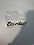 Porsche Turbo Logo Letters Rear Badge Liftgate Emblem Deck Lid, 911, 996, 997. Fixed Price $29.00.