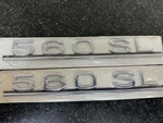 Genuine Mercedes Benz R107 560SL Rear Trunk Logo Emblem Letting 1078171415 New. Fixed Price $350.00.