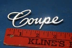 Vtg 1965-70 Cadillac Coupe De Ville Script Emblem Trim Badge Molding Gm 1483602. Fixed Price $50.00.
