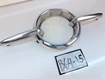 Oem 1955 Oldsmobile Fiesta 88 98 Gm Chrome Hood Emblem Ornament 566353 B64-15. Fixed Price $144.95.
