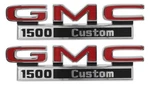 Front Fender Emblem Gmc 1500 Custom 1971 1972 Pick Up Truck. Fixed Price $102.95.