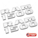 2X 09-21 Ram 1500 Front Door Leeft & Right Letter Emblem Badge Nameplate Chrome. Fixed Price $49.99.