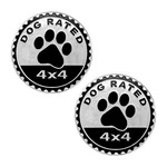 Dogs Badge Car Emblem, 4 X 3D Metal Decals RATED/2PCS. Fixed Price $11.99.