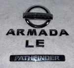 2004-2015 Nissan Armada Pathfinder Chromerear Hatch Gate Trunk Emblem Set Oem. Fixed Price $20.91.