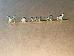 Qty - 1957 Chevrolet Chevy Nomad Emblem Gold Tailgate Script 3732860 Gm. Fixed Price $40.00.