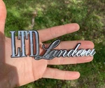Nos Ford 1975-1978 Ltd Landau Front Fender Script Emblem D5AB-16B114-CA. Fixed Price $35.00.