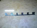 Nice Used Chrome Hood Nameplate Emblem 1948 Kaiser Special & Custom 6, 203024?. Fixed Price $39.95.