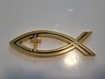 Fish Car Chrome 3D Plastic Abs Emblem Religious Christian Symbol Gold. Fixed Price $11.99.