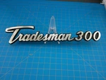 Mopar Dodge Tradesman 300 Script Silver Emblem Badge Oem 2956458 Vintage 70S. Fixed Price $25.19.