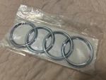 4L0853742 2ZZ Audi Chrome Q7 Badge Rear Trunk Emblem Sticker Rings 2010-2015. Fixed Price $26.00.
