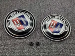 7PCS Bmw Alpina 82MM74MM W/grommets Front Rear Emblem Badge Steering Wheel Cap. Fixed Price $115.56.