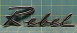 Vintage 1966-70 Amc Rambler Rebel Script "r" And "ebel" Fender Emblem. Fixed Price $92.75.