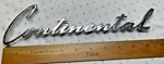 1961 1962 1963 Lincoln Continental Chrome Script Rear Quarter Emblem. Fixed Price $34.95.