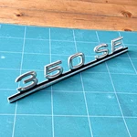 Mercedes Lettering W116 Emblem P.u.c Tailgate 1168171115 Aluminium. Fixed Price $78.11.
