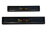 1971-72 Dodge Demon 340 Door Emblem Nameplate Pair Oem Mopar 3613436. Fixed Price $160.00.
