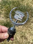 1985/2002 Cadillac Eldorado Dev Fleet Sevil Silver Hood Ornament Emblem Gm W/nut. Fixed Price $34.99.